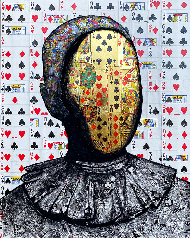Elmo Hood | Collages with Play Cards